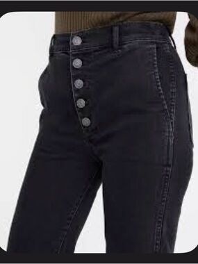 Madewell High-Rise Black Button-Fly Jeans
